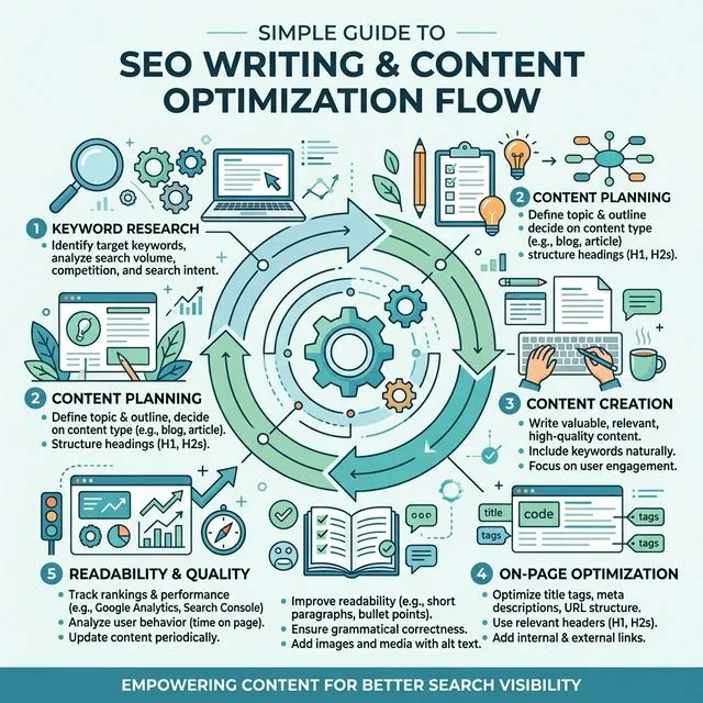 what is seo writing explanation diagram